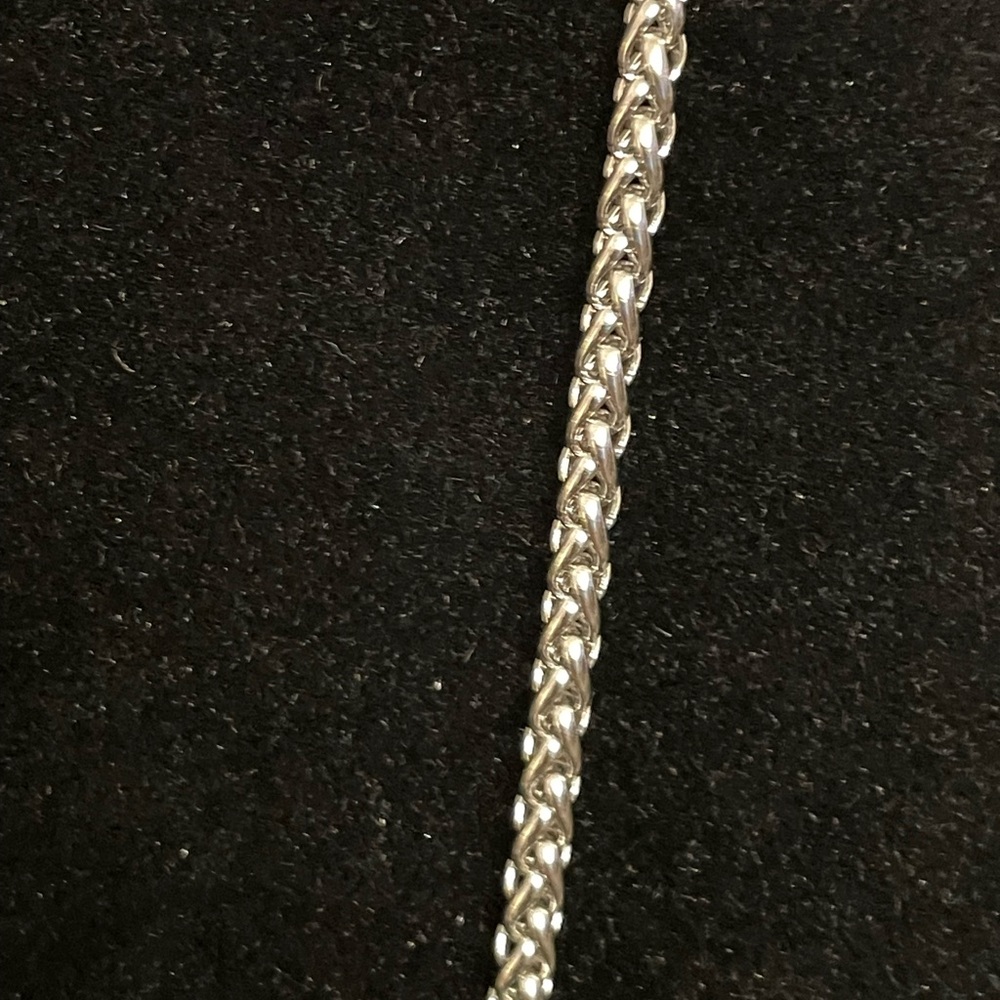 Unisex Twisted Rope Stainless Steel 22” Chain